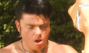 Chesty Black-Haired Logan Takes The Facial Cumshot Money-Shot