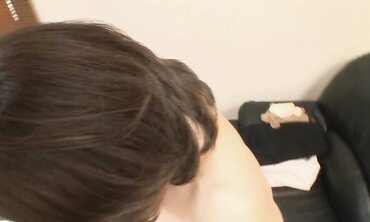Accomplished Chinese mommy with wooly vulva Satsuko Miwa frolics with a dude