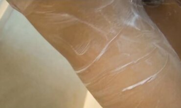 Thai t-girl with hairy man meat Alice in the shower frolicking with bang-out fucktoys