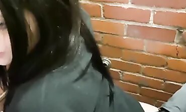 Blonde Babe Gets Sizzling Blowjob Outside Then Rough Sex In Parking Garage