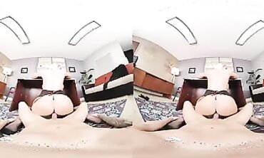 VR Fuckers: Blonde MILF in Lingerie and Stockings Hardcore Sex