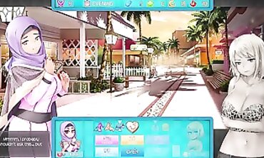 Poolside FFM Threesome with a Polynesian Milf and Weeb