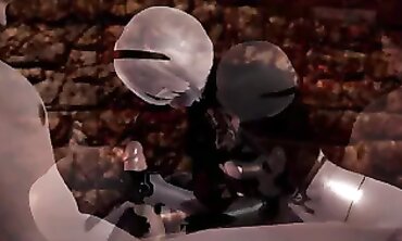 Nier Automata 2B Hardcore Sex With Cumshot