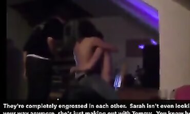 Hotwife Sarah's Striptease for an Acquaintance at a Party