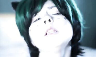 Spooky Boogie Cosplays Izuku Midoriya for Solo Squirt Session