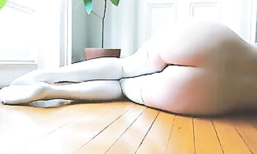 Petite Blonde MILF Masturbates and Pisses on Herself