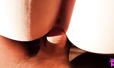POV Blowjob and Creampie with Big Ass Blonde MILF Pink