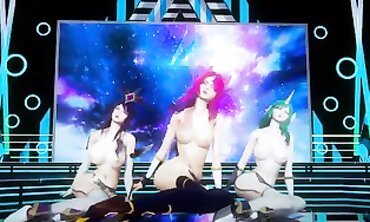 BlackPink MMD Striptease: Xayah & Soraka Nude Cosplay