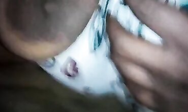 Ebony Cougar With Massive Tits Moans Loudly