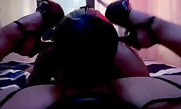 Latina MILF Slave Devours Her Mistress's Cunny in Latex
