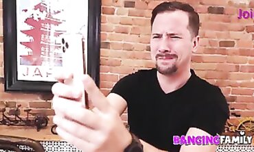 POV Rough Sex with Tattooed Asian Step-Sister