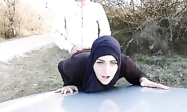Hairy MILF Muslim Slut Gets Creampie From Stranger