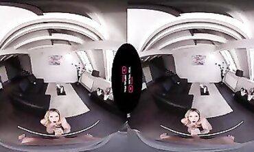 Tattooed Blonde Anal & Blowjob in 60FPS VR Reality