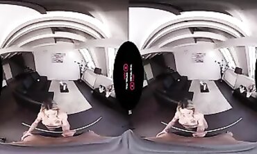 Tattooed Blonde Anal & Blowjob in 60FPS VR Reality