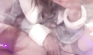 Dark-Haired MILF's Lusty Solo Masturbation