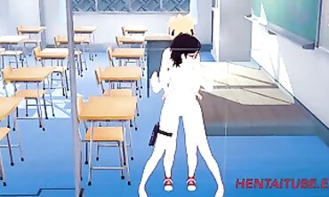 Boruto Roughly Fucks Sarada In College Cosplay Hentai