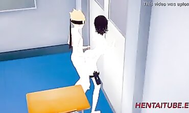 Boruto Roughly Fucks Sarada In College Cosplay Hentai