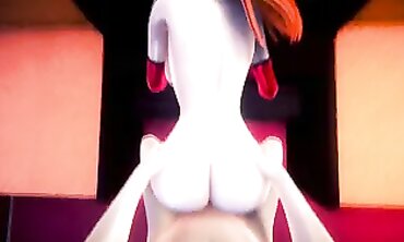 Asuka Langley 3D Animated Rough Anal Creampie