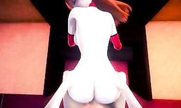 Asuka Langley 3D Animated Rough Anal Creampie
