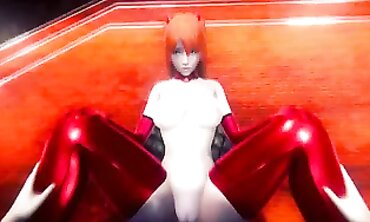 Asuka Langley 3D Animated Rough Anal Creampie