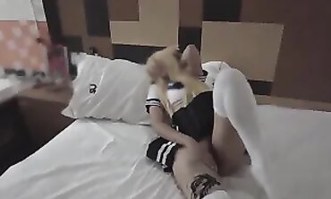 Petite Mexican college girl Otaku in Doggystyle and Missionary