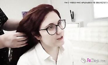 Petite Redhead Student Transforms Into a Porn Superstar