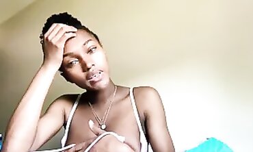 Adorable barely legal Ebony Girl Pumps Her Boobs