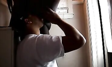 Dark Dancer Gets Interracial Hardcore Sex and Blowjob in Club Restroom
