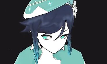 MMD: Mona & Keqing in a Public Outdoor Orgy