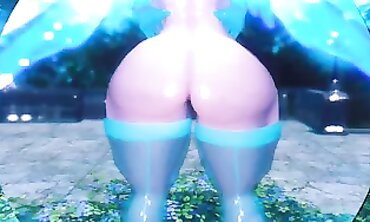 Skyrim Vana Azure Solo Dance in Moonlight