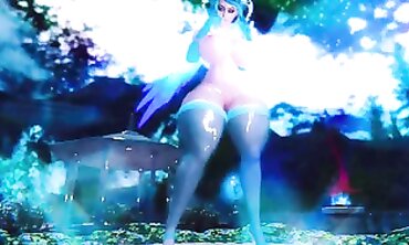 Skyrim Vana Azure Solo Dance in Moonlight
