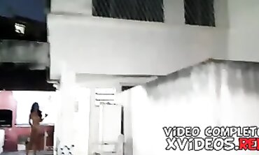 Backstage: Petite 19-Year-Old Takes Double Throat