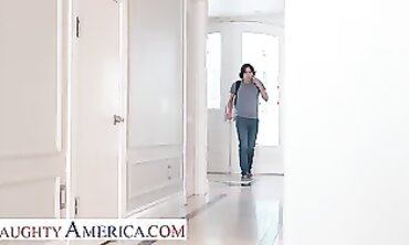 Voluptuous America: Sybil Stallone Catches Her Son-in-Law's Friend Spying