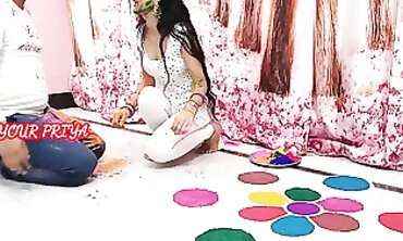 Holi Sensation: Indian Brother-in-Law Paints His GF