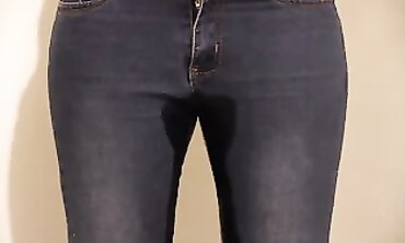 Ash-Blonde Russian Amateur Pee Compilation in Nylon Tights
