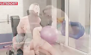 Adorable Blonde Nymphos Beg For Big Cock At The Gym