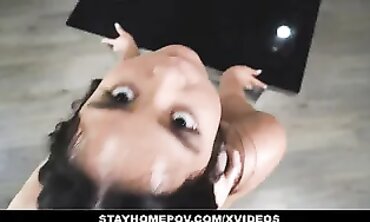 Curvy Asian Luna Mills Offers Roommate a Big Dick