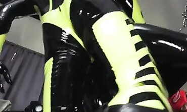 Latex Lovers Enjoy Bondage and Creampie Fun in the Basement