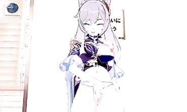 Keqing 3D Hentai Solo Masturbation