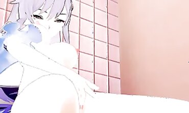 Keqing 3D Hentai Solo Masturbation