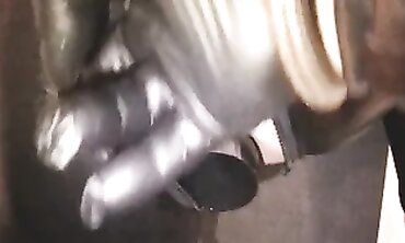 Beautiful Girl in Latex on the Amazing Anal Fucking Machine