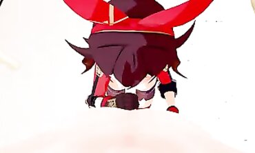 Amber Genshin Impact 3D Hentai Animation