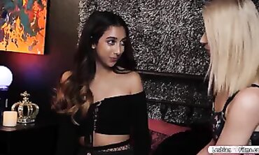 Lesbian Dom Spanks and Anal Fucks Paramour with Vibrators