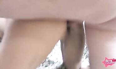 Skinny Tattooed Amy Gets Hardcore Ripped Rubber Play