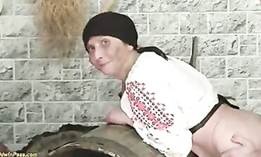 Rough Hardcore Sex With A Hairy Mature Grandma