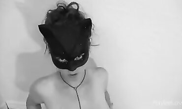 POV Ebony MILF Haylee Love Gets a Masked Blowjob and Handjob