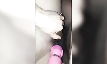 POV Hardcore Double Penetration With Vibrator And Creampie