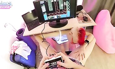POV: KinkyHome Blonde Gives a Sizzling Blowjob with Cumshot