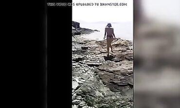 June Takes a Beach Blowjob in the Great Outdoors