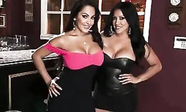 Busty Dyke Barmaid Kiara Mia Bangs a New Friend